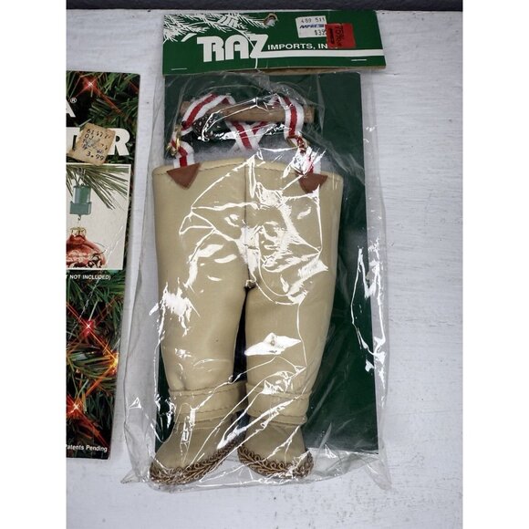 Vintage NOMA Ornamotor (1989) & RAZ Imports Santa Pants Ornament – New - Picture 3 of 5